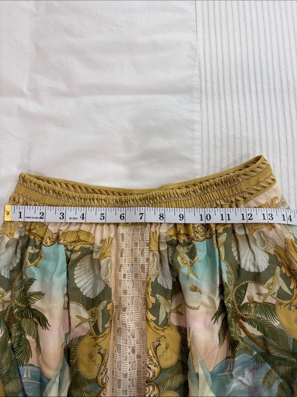 FARM Rio Royal Sea Crochet Trim Midi Skirt - Picture 15 of 15